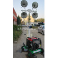 Torre di illuminazione mobile telescopica piccola 400W * 4